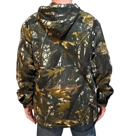 Vintage Other - Oversized Camo Fleece Jacket